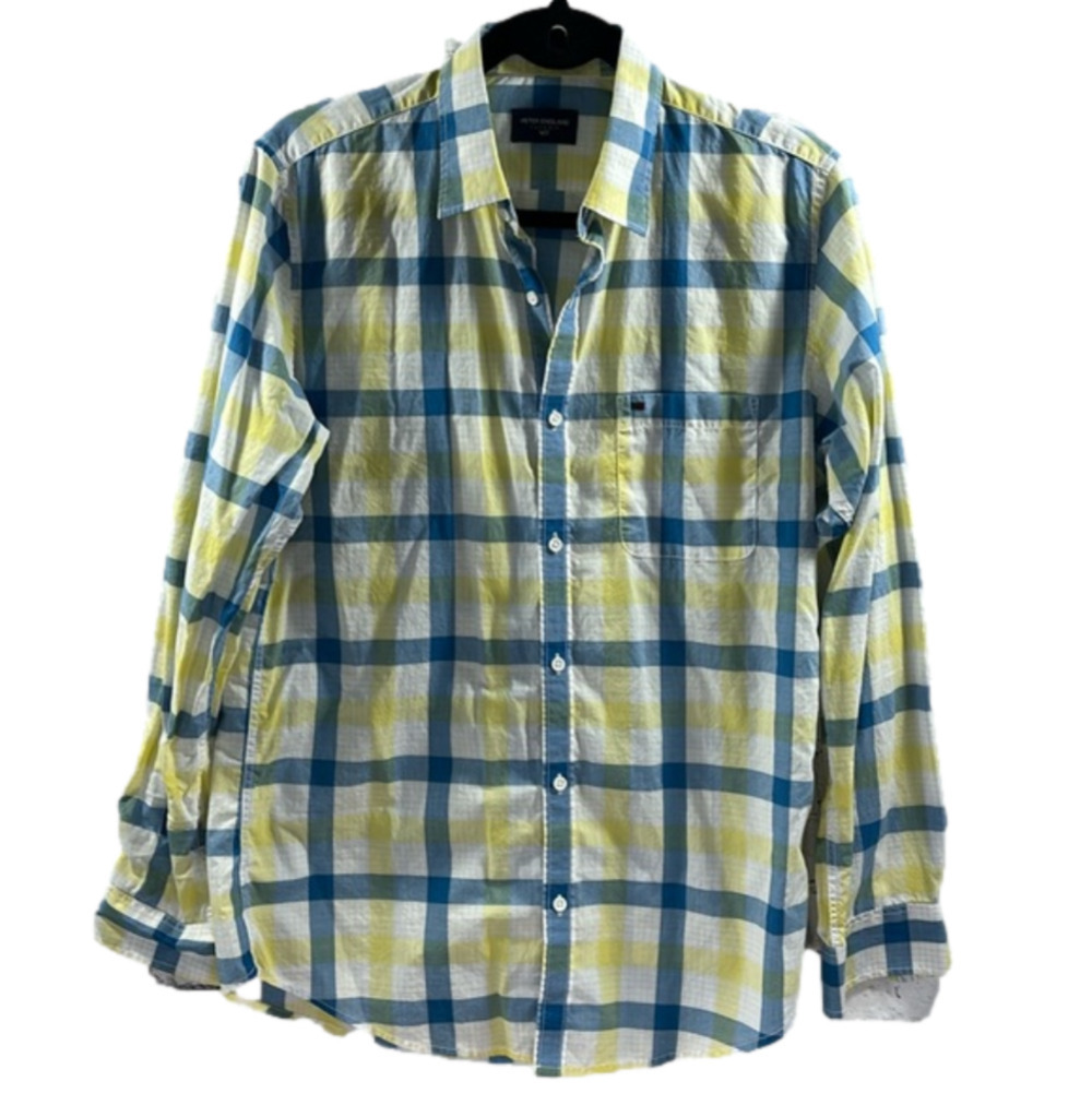 Peter England casuals Button Down 100% cotton shirt Size m 39cm